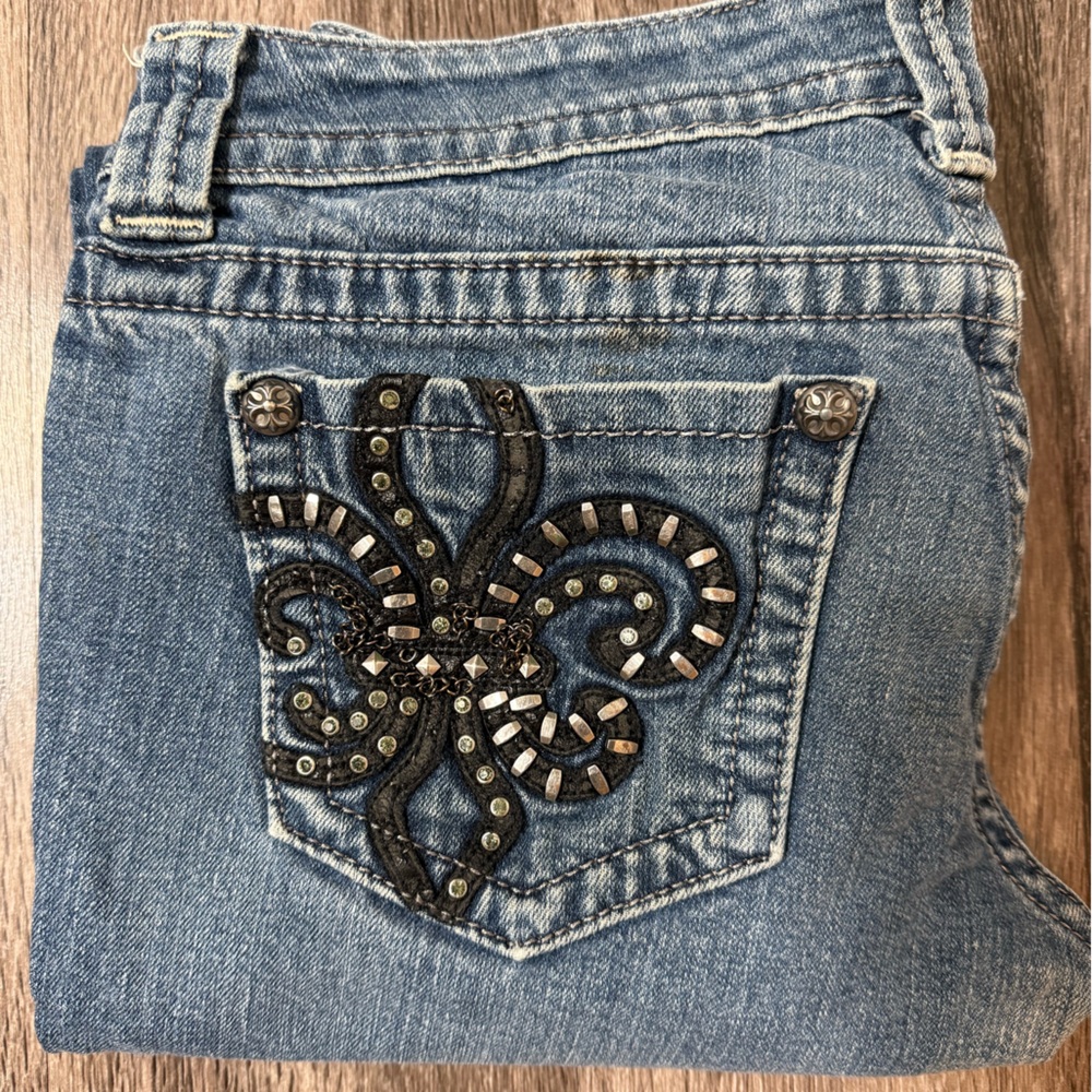 Miss Me Denim Jeans with Black Detailing